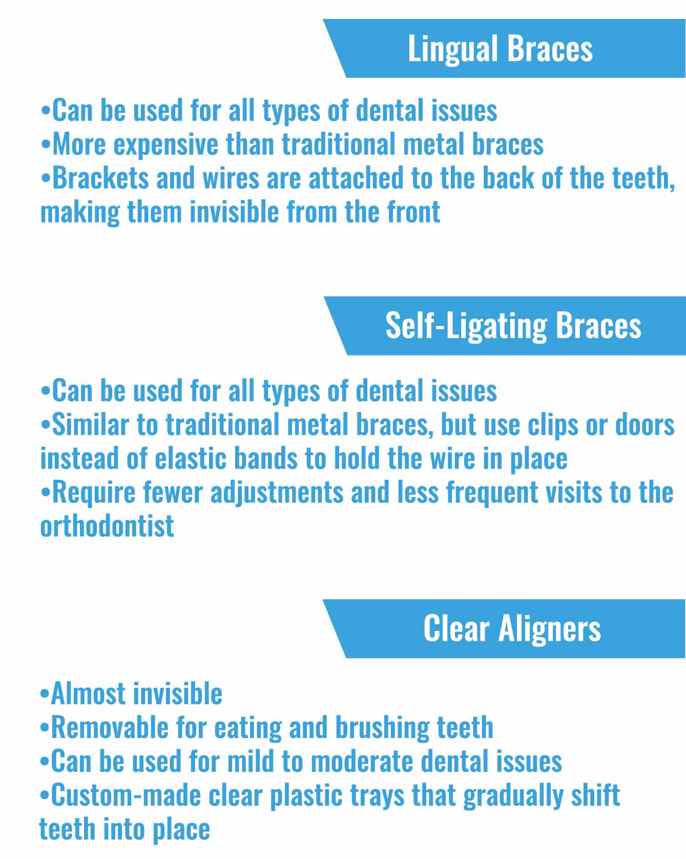 Types of Kids Braces and Teenagers Braces